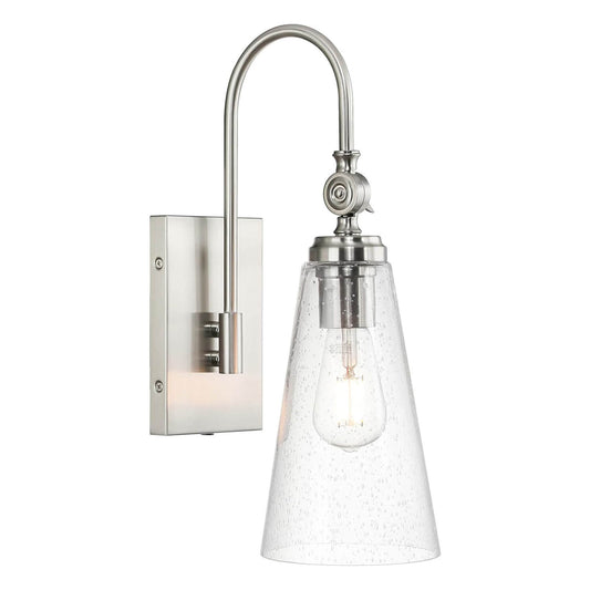 Classic Bathroom Vanity Wall Sconce - Brushed Nickel Finish XB-W1282-BN