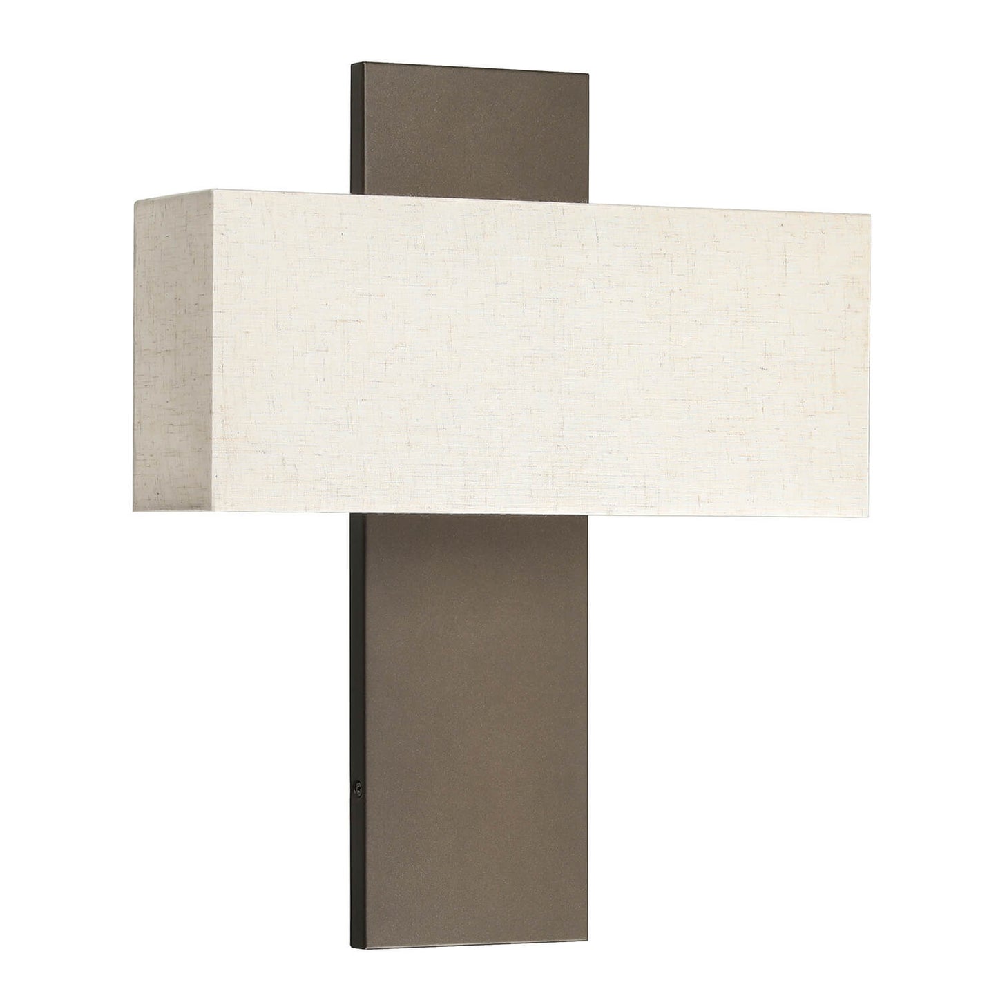 Set of 2 Modern Dark Bronze Wall Sconces with Fabric Shade XB-W1289-2-DB