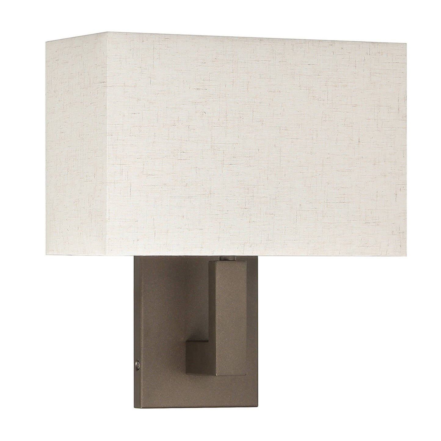 Dark Bronze Bedside Wall Sconce Light with Fabric Shade XB-W1289-DB