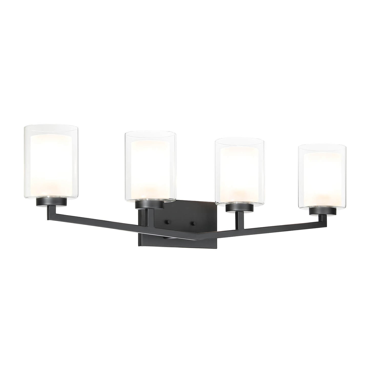 Black 4-Light Bathroom Vanity Sconce Over Mirror XB-W1294-4-MB