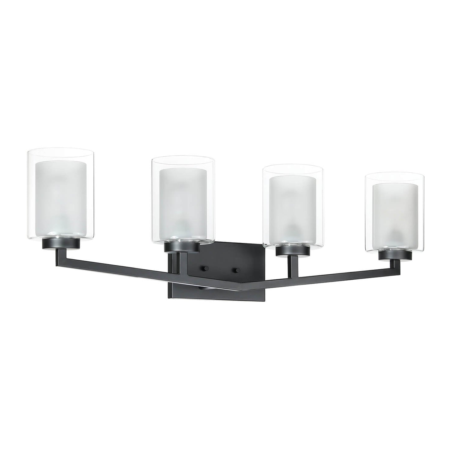 Black 4-Light Bathroom Vanity Sconce Over Mirror XB-W1294-4-MB