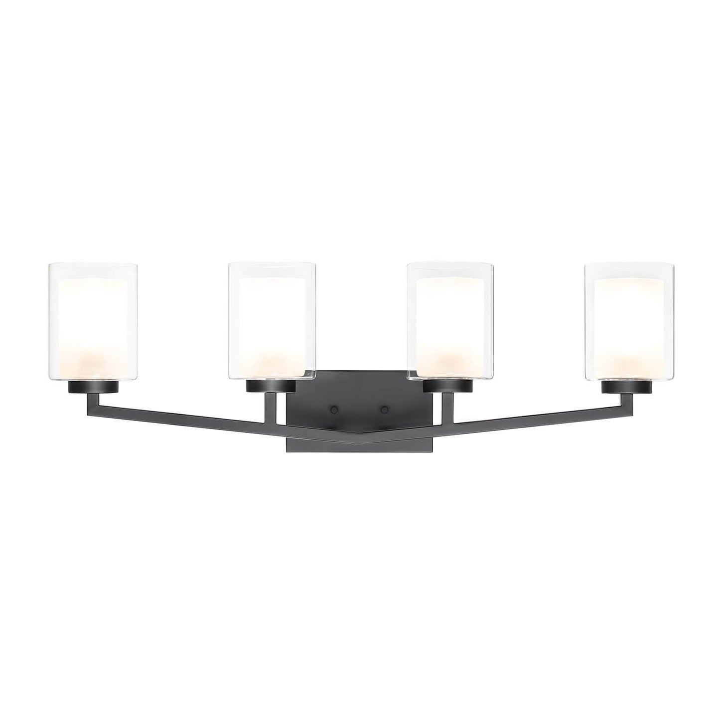 Black 4-Light Bathroom Vanity Sconce Over Mirror XB-W1294-4-MB