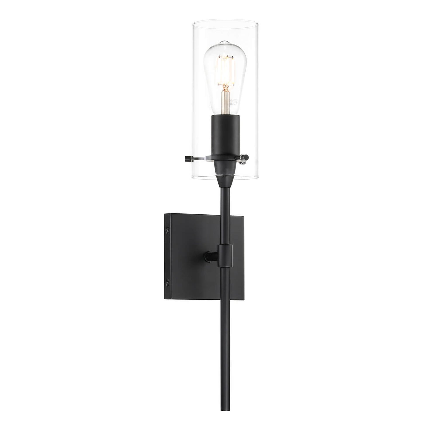 Set of 2 Modern Industrial Black Wall Sconces XB-W1301-2MB