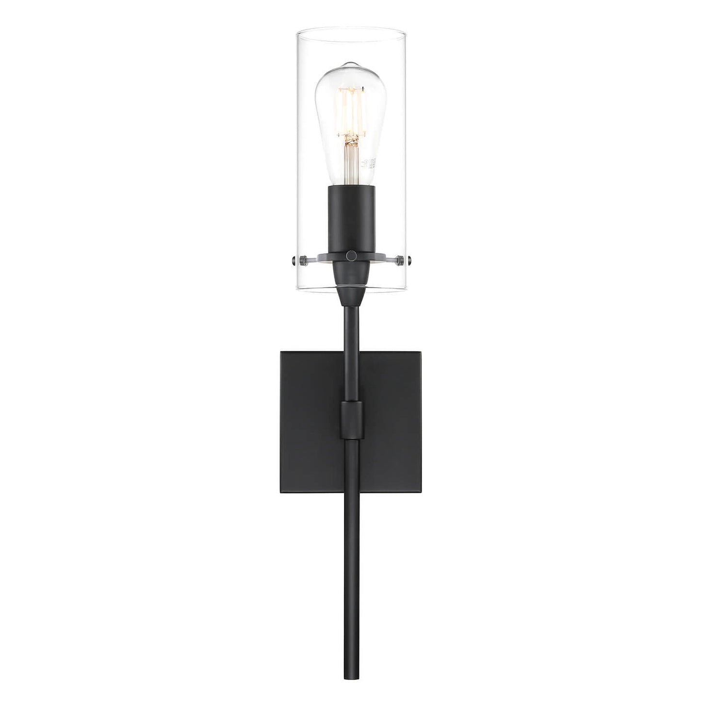 Set of 2 Modern Industrial Black Wall Sconces XB-W1301-2MB