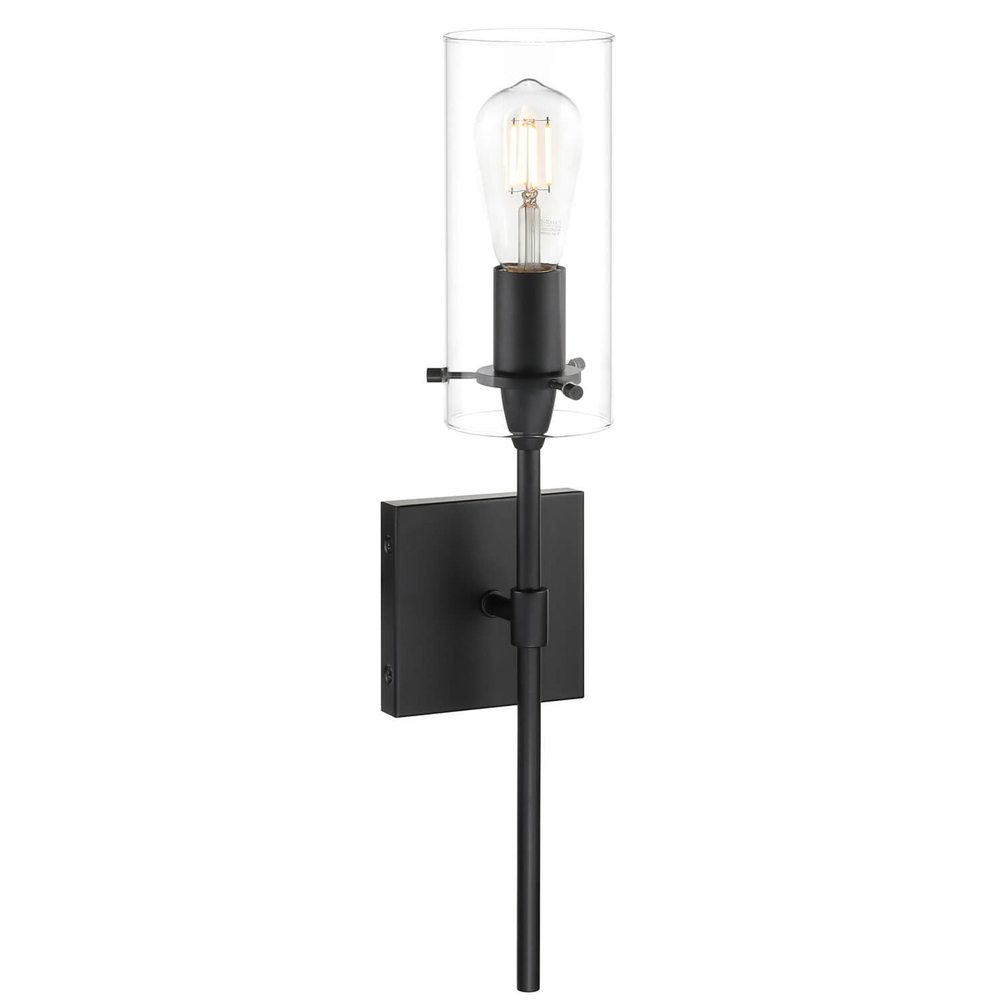 Set of 2 Modern Industrial Black Wall Sconces XB-W1301-2MB