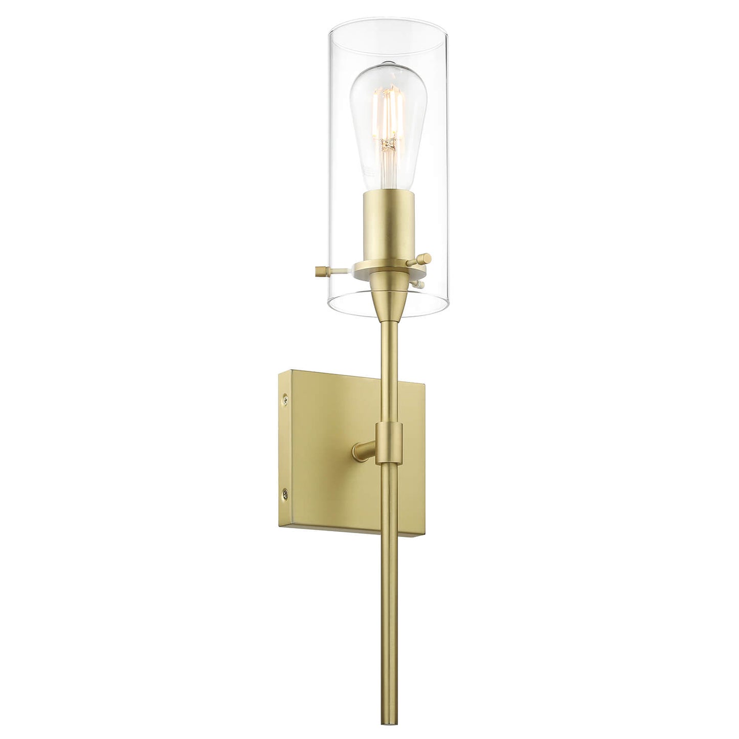 Gold Modern Vanity Sconce with Clear Glass for Bathroom XB-W1301-SB