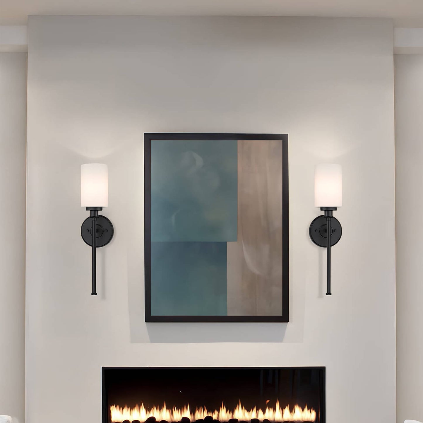 Black Bathroom Vanity Wall Sconce for Hallway & Living Room XB-W1305-1-MB