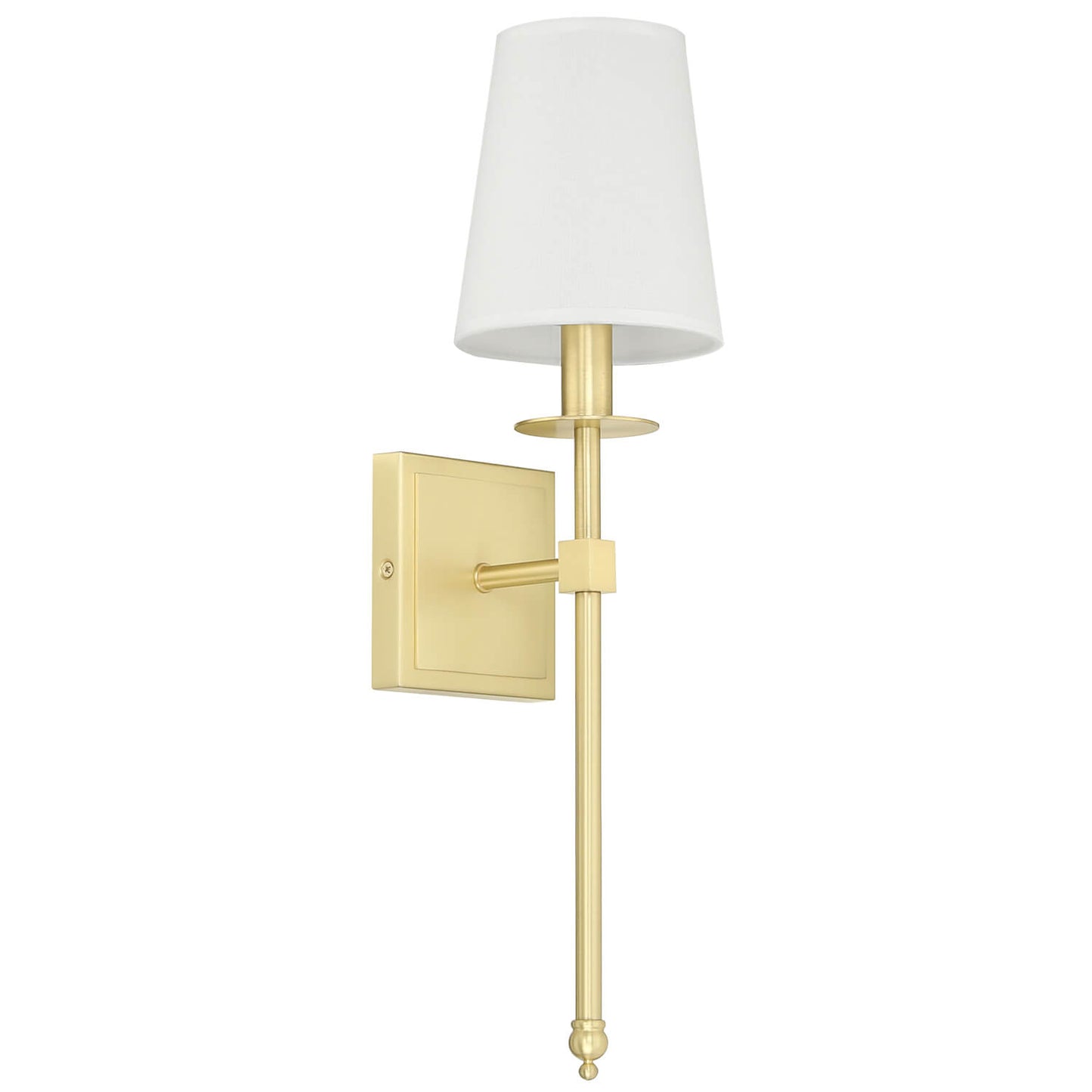Set of 2 Brass Wall Sconces with Fabric Shade for Corridor XB-W1307-SB