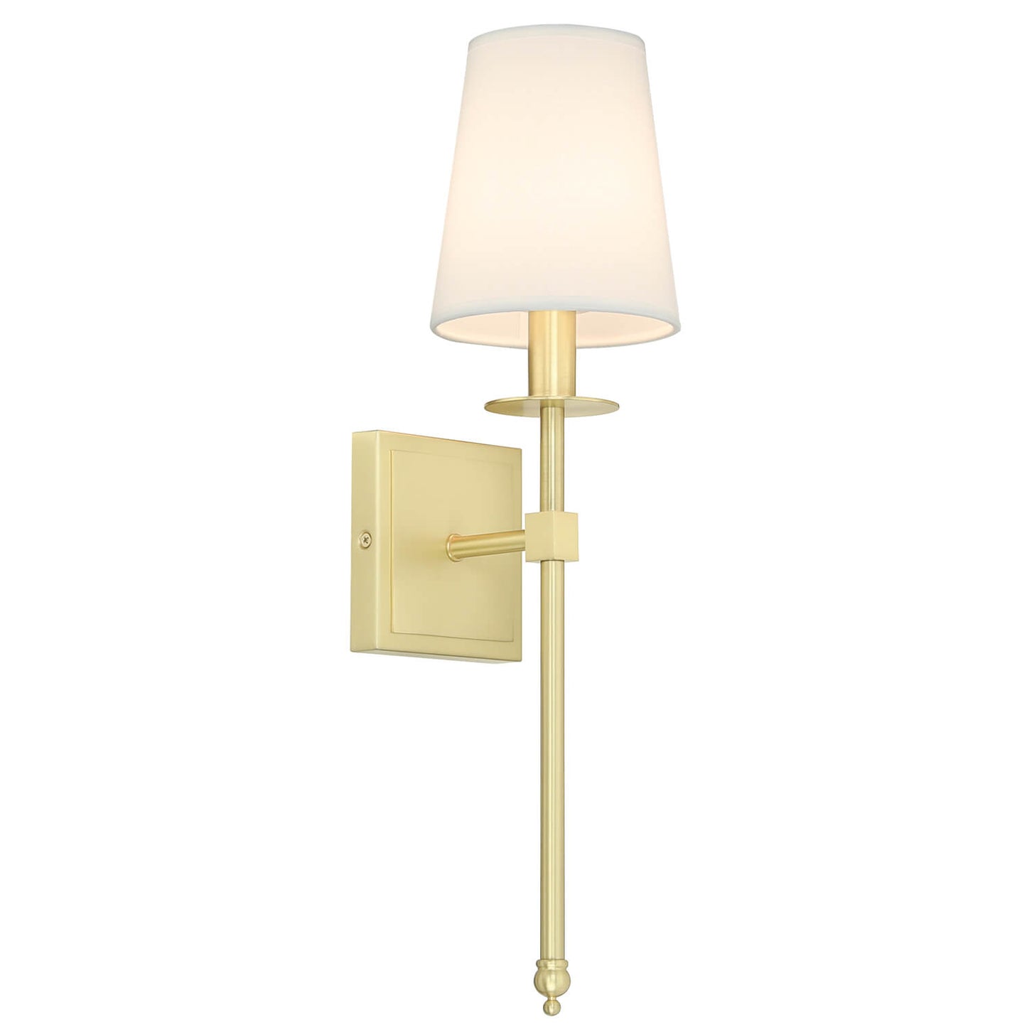 Set of 2 Brass Wall Sconces with Fabric Shade for Corridor XB-W1307-SB