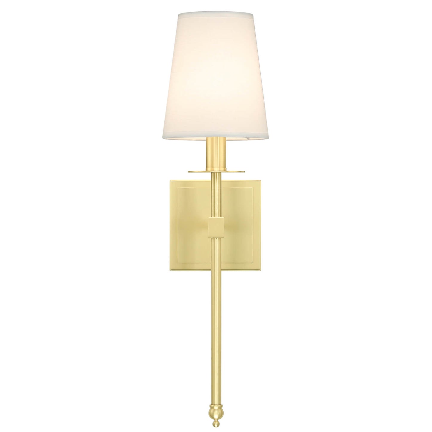 Set of 2 Brass Wall Sconces with Fabric Shade for Corridor XB-W1307-SB