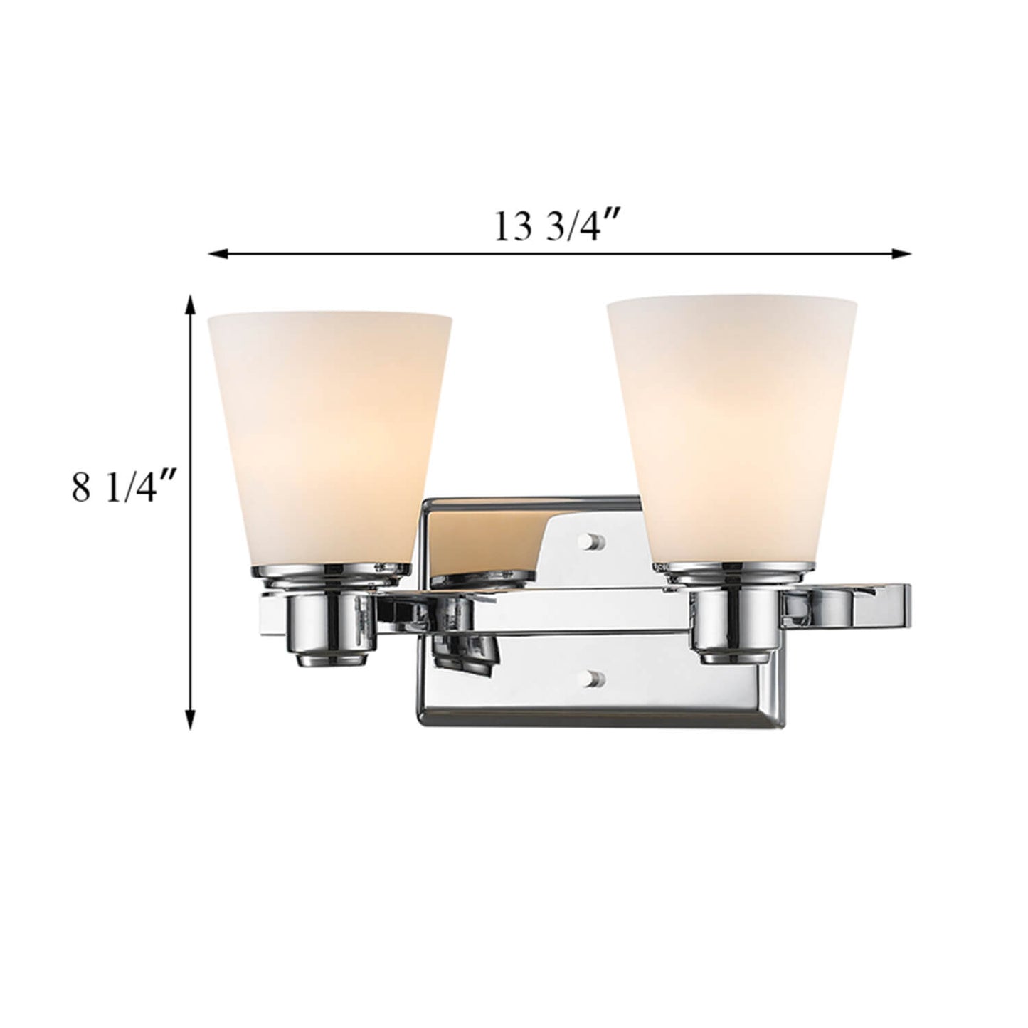 Living Room Background Dimmable 2 Lights Indoor Wall Lamp Led Wall Sconce Light Luxury Wall Light for Bathroom Hotel Corridor XB-W220-2-CH
