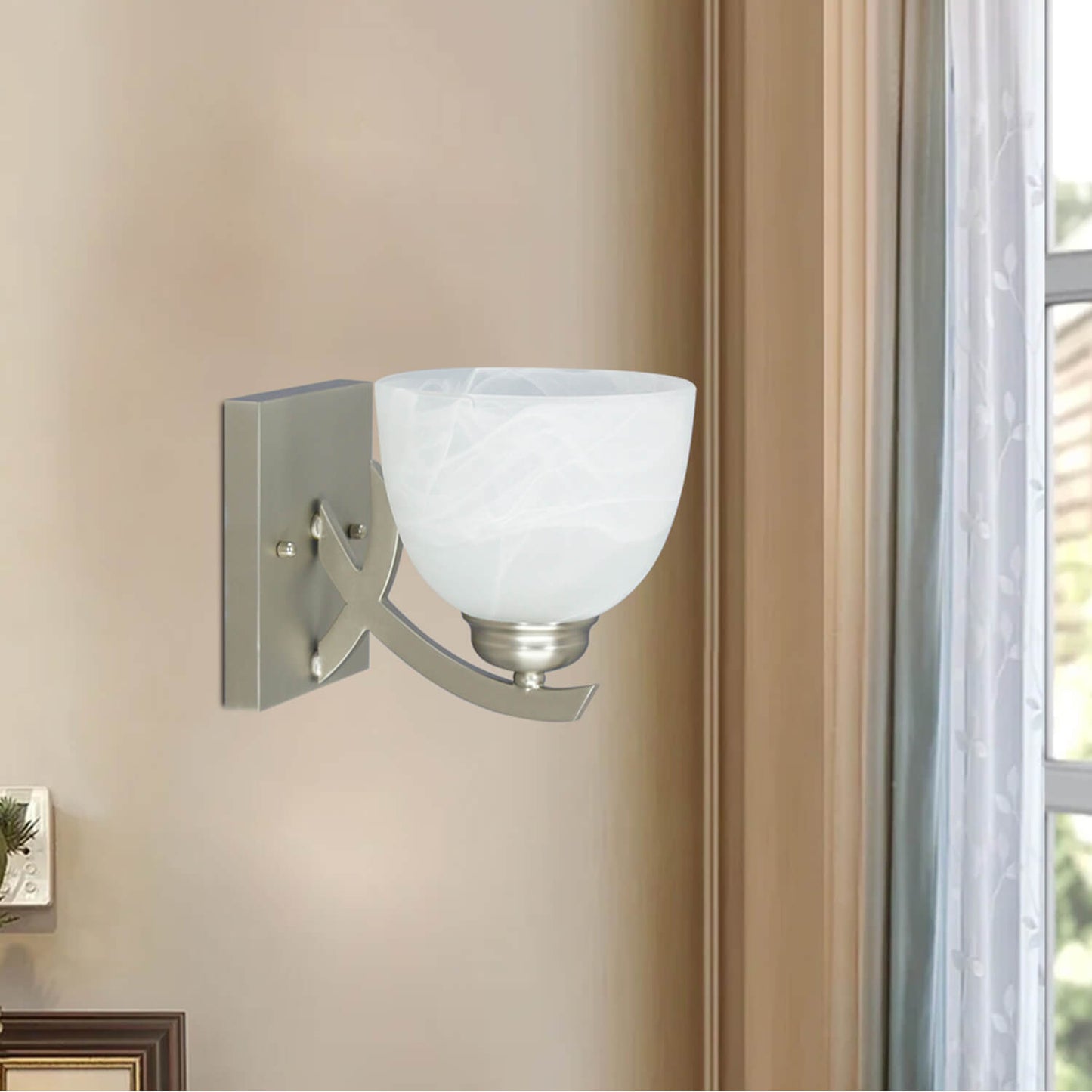 2025 Industrial Style Farmhouse Iron Glass Blow Decorative Wall Sconce Light Interior Wall Lamp For Living Room Bedroom Hallway XB-W630-1-BN