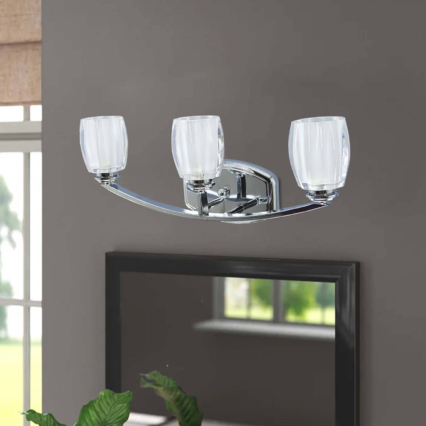 XiNBEi Lighting Hotel Bedside Wall Lamp Modern Style Vintages Wall Lamp Fixture for Living Room Bedroom Hallway XB-W815-3-CH