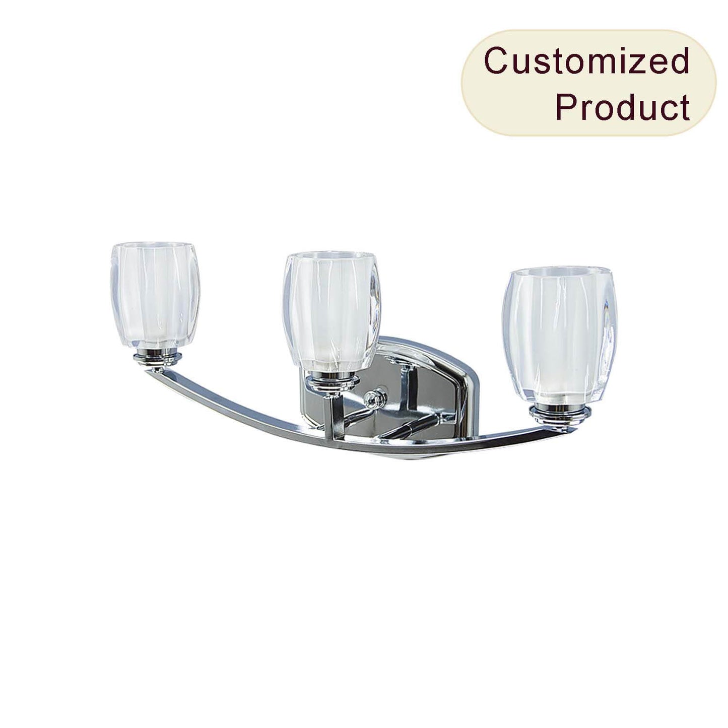 XiNBEi Lighting Hotel Bedside Wall Lamp Modern Style Vintages Wall Lamp Fixture for Living Room Bedroom Hallway XB-W815-3-CH