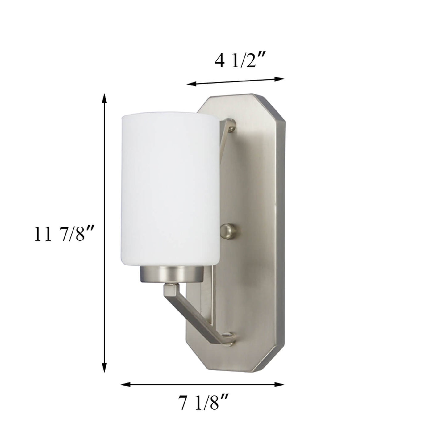 Garden Corridor Staircase Return Classic Wall Lamp Wall Sconce Nickel Vanity Wall Light for Home Indoor XB-W816-1-SN