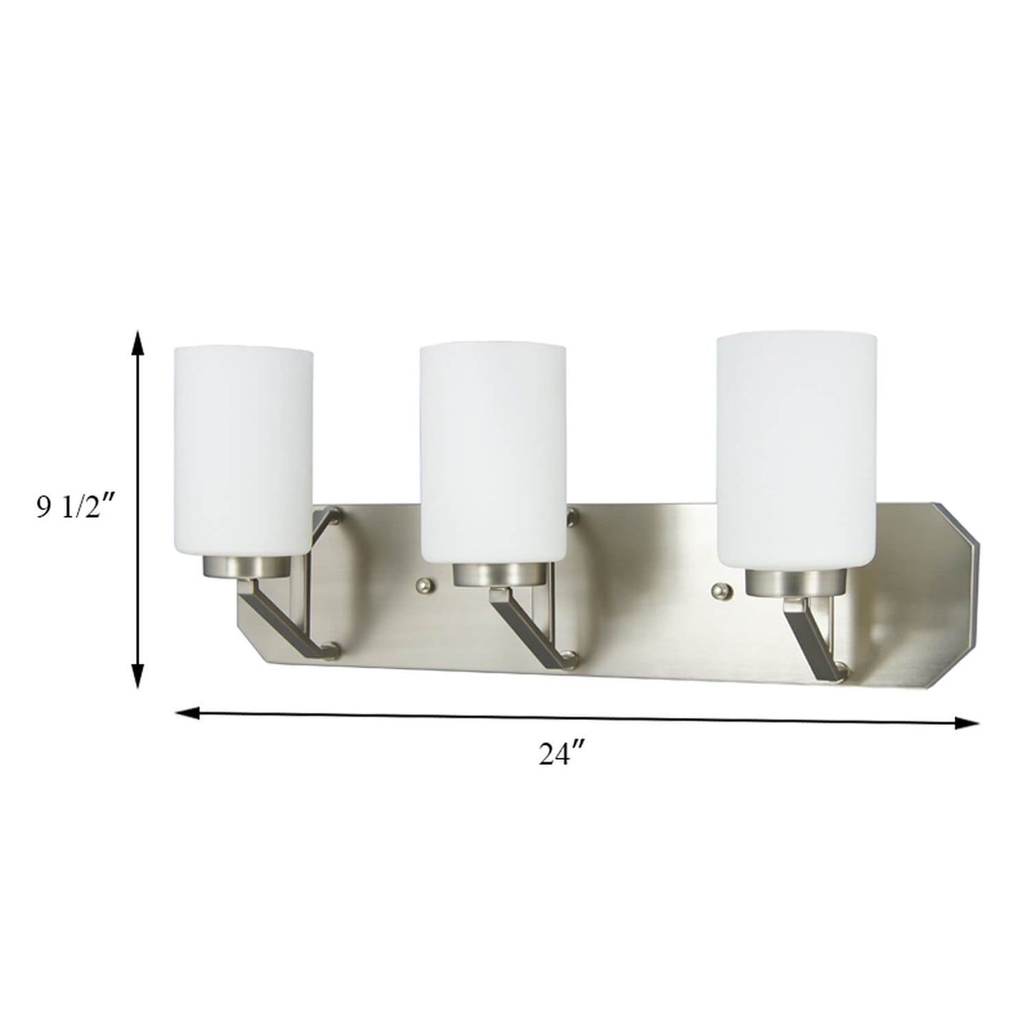 Home Hotel Satin Nickel Modern Sconces Wall Lighting Bathroom Bedroom Kitchen Led Plug in Hanging Pendant Wall Lamp XB-W816-3-SN