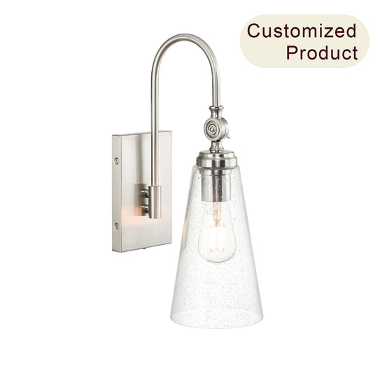 Classic Bathroom Vanity Wall Sconce - Brushed Nickel Finish XB-W1282-BN