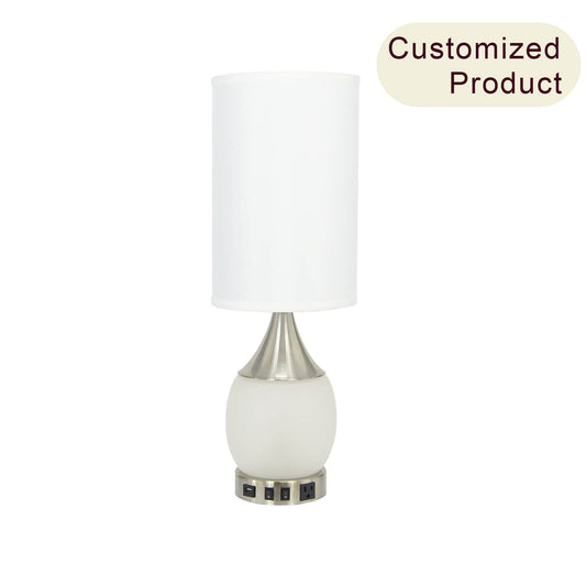 Nordic Hotel Bedroom Fabric Shade European Style Designer Led Table Lamp for Bedside Reading XB-TL235-BN