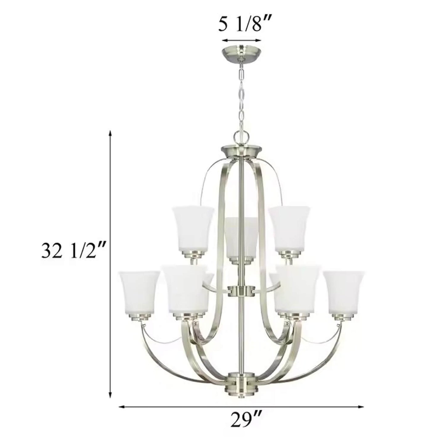 Metal Classic Traditional Lantern Lamp Chandelier Pendant Lighting for Kitchen Living Room Chandelier Pendant Light XB-C702-9-BN