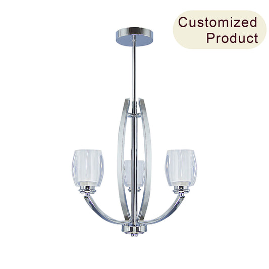 2025 American Style Creative Glass Pendant Chandelier Lamp Home Decor Hanging Modern Ceiling Pendant for Home Dining Room Hotel XB-C815-3-CH