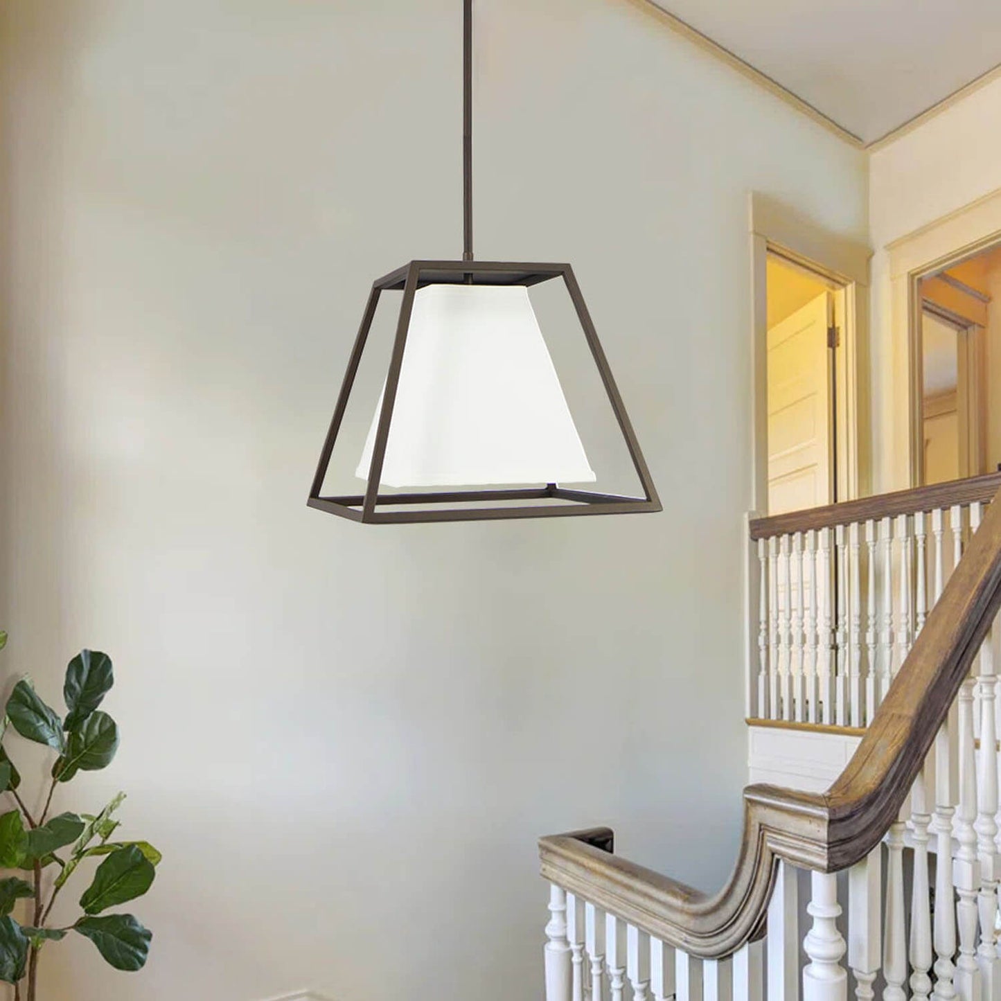 Industrial Hanging Light Fixture Black Iron Farmhouse Chandelier Lights for Home Ceiling Kitchen Pendant Lighting Over Island XB-P1102-1-DB