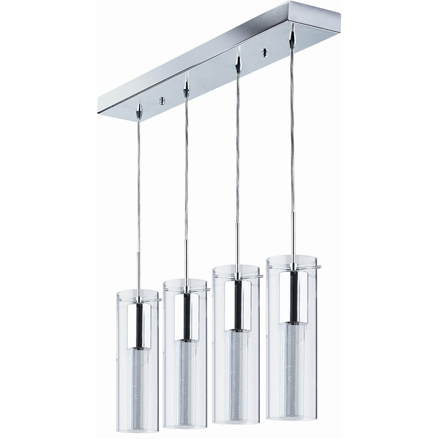 Modern Pendant Light 4 Lights Cluster Bubble Crystal Kitchen Island Lighting Pendant Hanging XB-P1110-4-CH