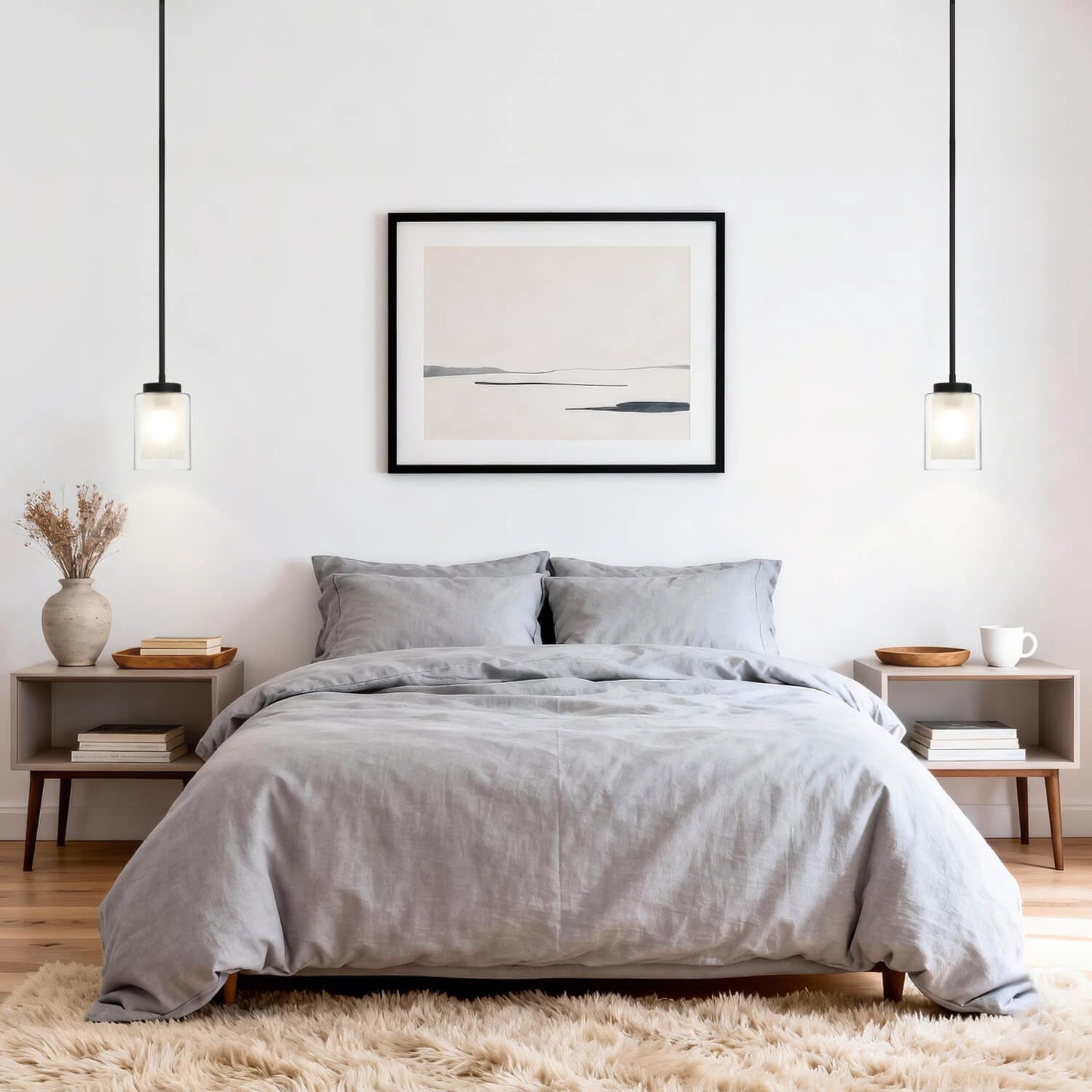 Modern Adjustable Hanging Pendant Lighting Black Kitchen Island Lights XB-P1195-MB