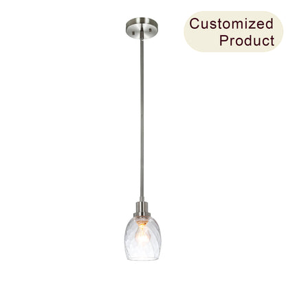 Modern Mini Pendant Light with Clear Glass Shade XB-P1210-BN