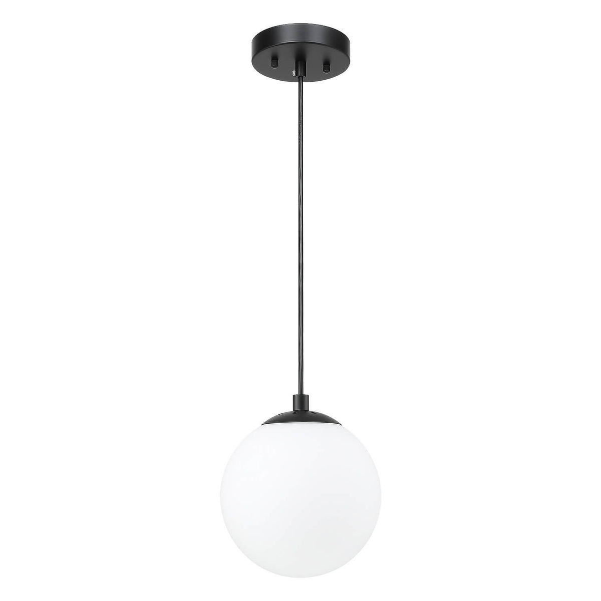 Modern Adjustable Globe Pendant Light in Matte Black Finish XB-P1211-MBK