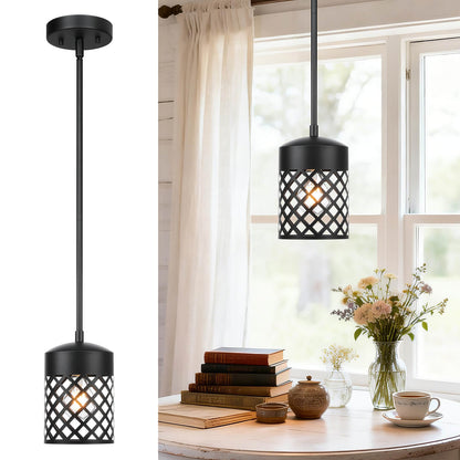 Modern Farmhouse Black Pendant Light for Kitchen Island XB-P328-MB