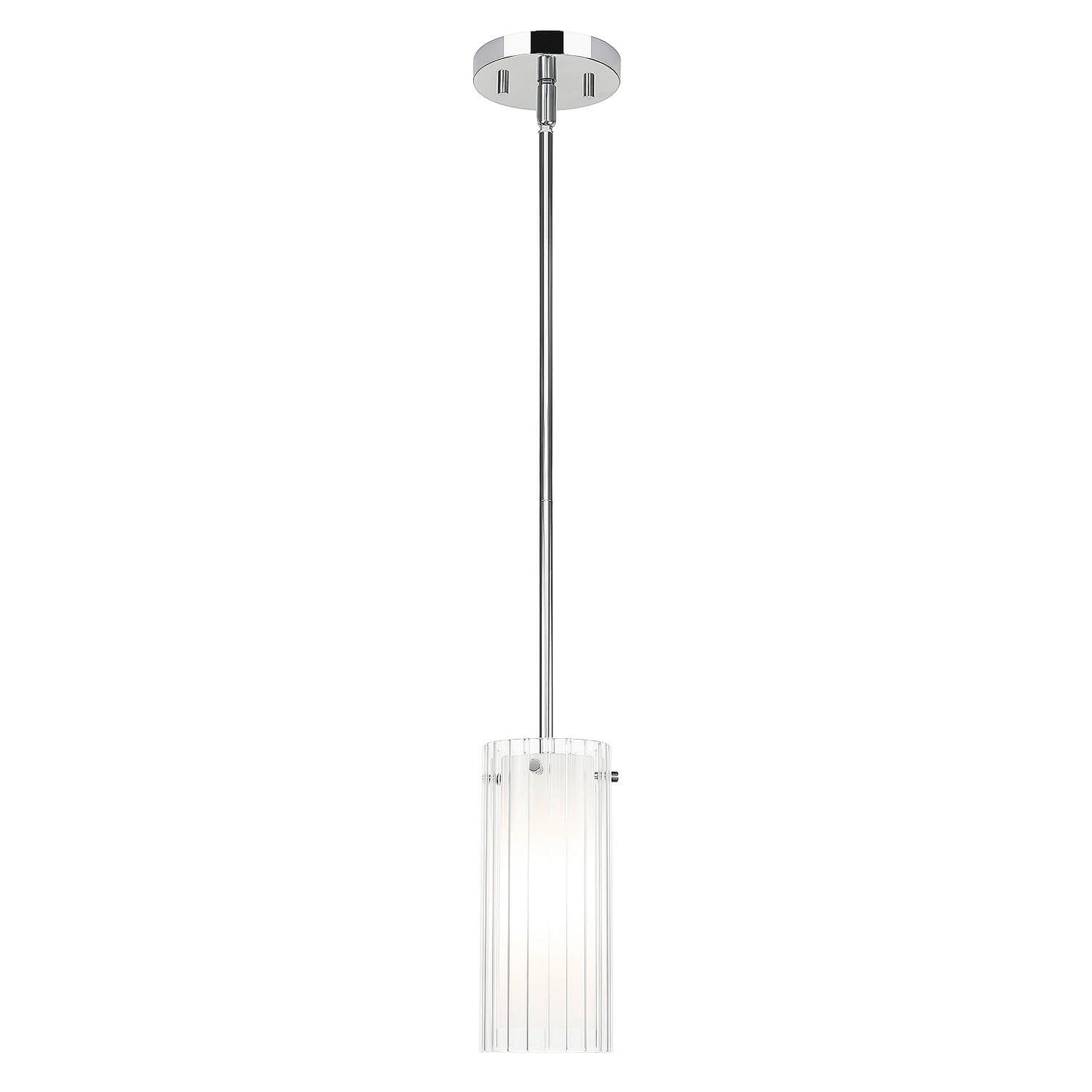 Modern Single Hanging Pendant Lighting Chrome Finish for Bar Dining Room XB-P482-1-CH