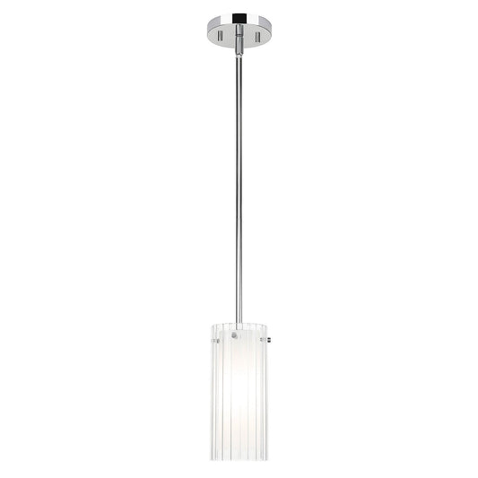 Modern Single Hanging Pendant Lighting Chrome Finish for Bar Dining Room XB-P482-1-CH