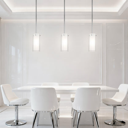 Modern Single Hanging Pendant Lighting Chrome Finish for Bar Dining Room XB-P482-1-CH