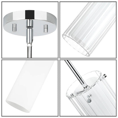 Modern Single Hanging Pendant Lighting Chrome Finish for Bar Dining Room XB-P482-1-CH