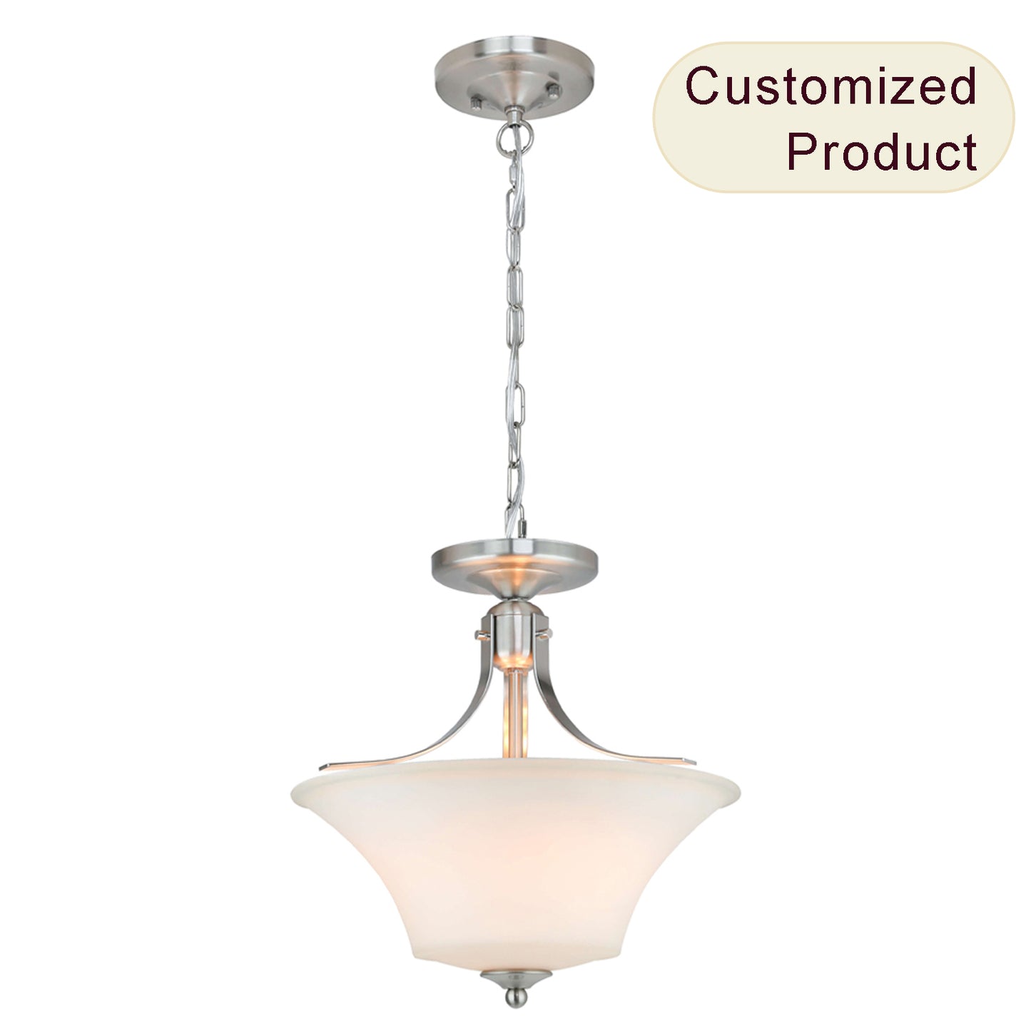 2025 New Industrial Adjustable Chain 3 Lights Nordic Glass Chandelier Led Pendant Light Hanging Pendant Lamp Over Dining Table XB-P563-3-BN