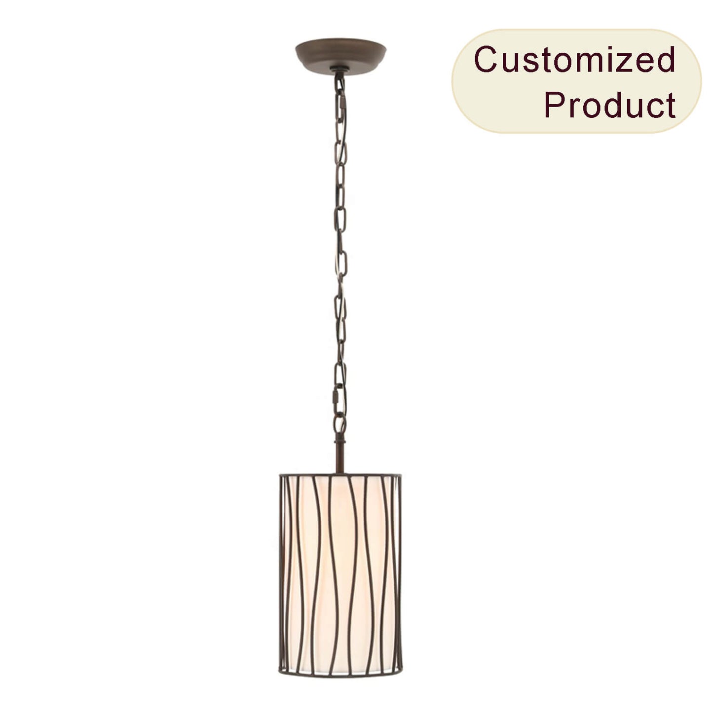 American Style Farmhouse Indoor Mini Pendant Light Dark Bronze Metal Wire Cage Kitchen Island Lighting Pendant Hanging Lamp XB-P779-DB