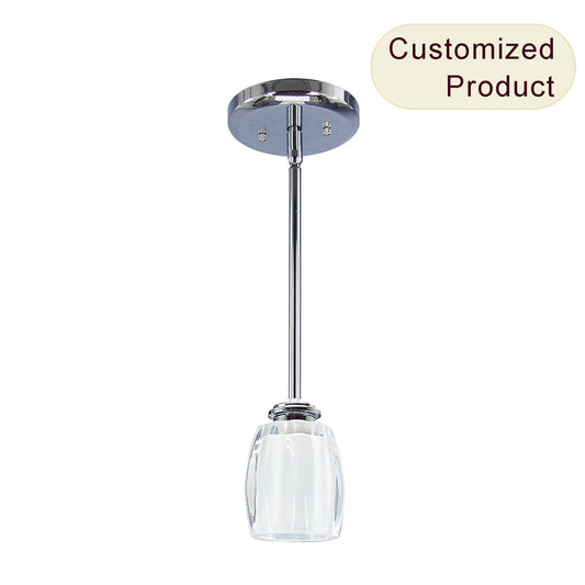 XiNBEi Lighting Modern Chandelier Ball Pendant Chandelier Loft Glass Chandelier Light for Dining Room Living Room XB-P815-1-CH