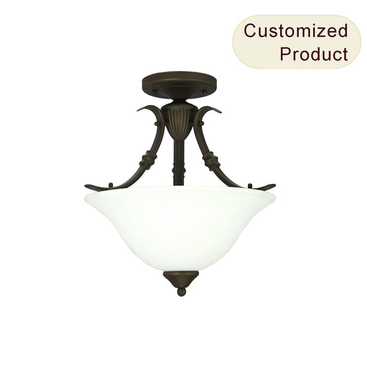 Rustic Style Wrought Iron Pendant Light Modern Chandelier Light for Living Room Bedroom XB-SF149-3-DB