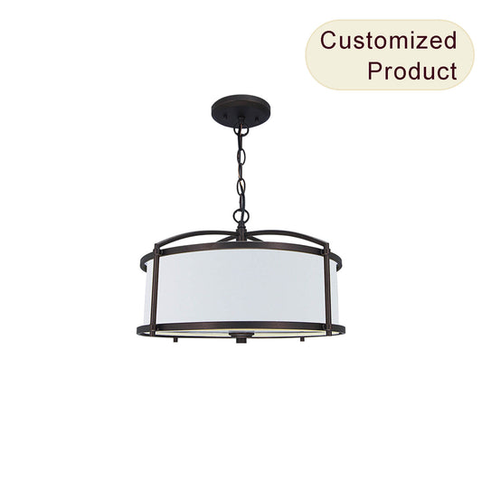 XiNBEi Lighting Modern Ceiling Black Loft Living Dining Room Chandeliers Lamps Chandeliers for Living Room XB-SF733-3-DB