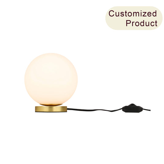 2024 Modern Globe Table Lamp Satin Brass Finished Table Lamp Reading Lamp for Home Hotel XB-TL101-SB