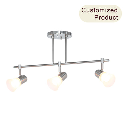 Modern Glass Kitchen Island Track Light XB-TR1235-3-BN