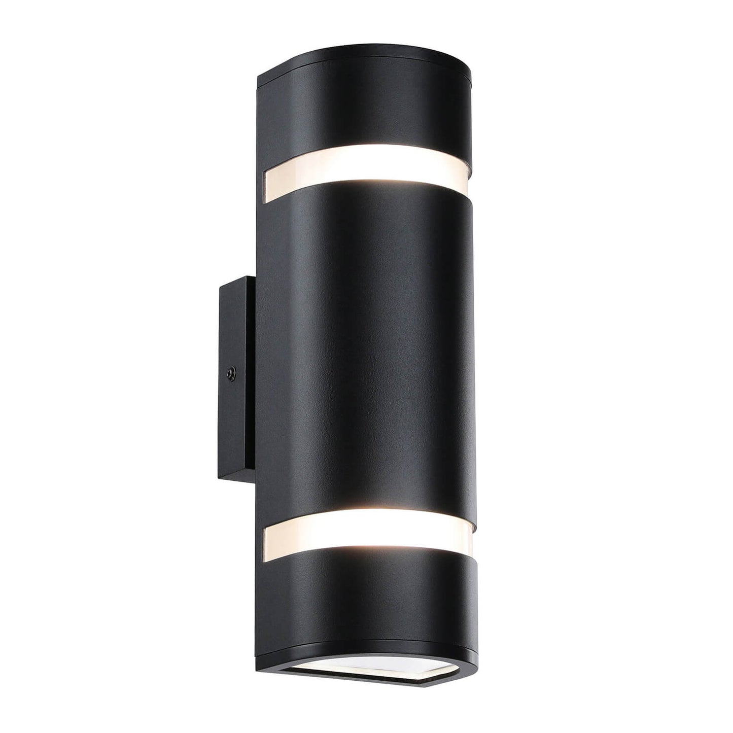 Outdoor Wall Sconce, Modern Water Proof D Shape Exterior Black Wall Light XB-W1112-BK