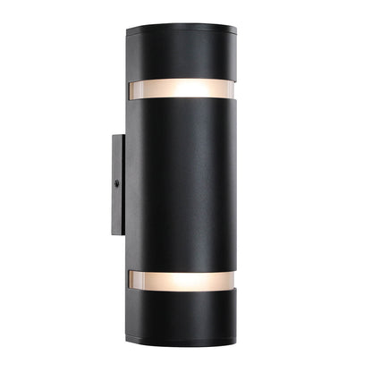 Outdoor Wall Sconce, Modern Water Proof D Shape Exterior Black Wall Light XB-W1112-BK