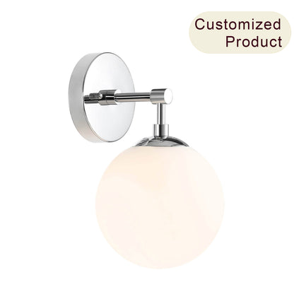 Modern Chrome Glass Wall Sconce XB-W1211-CH