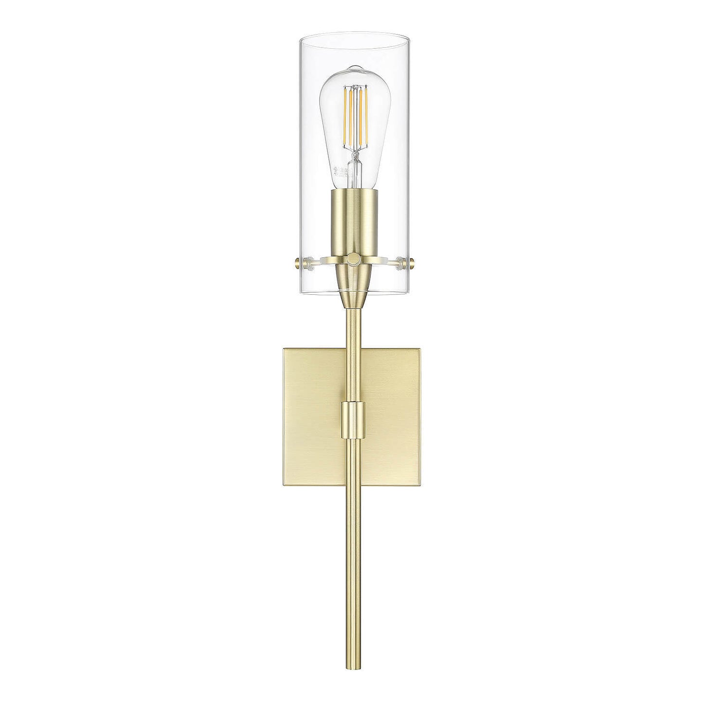 Gold Modern Vanity Sconce with Clear Glass for Bathroom XB-W1301-SB