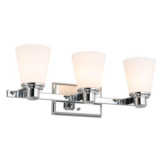 Modern Chrome 3-Light Vanity Fixture XB-W220-3-CH