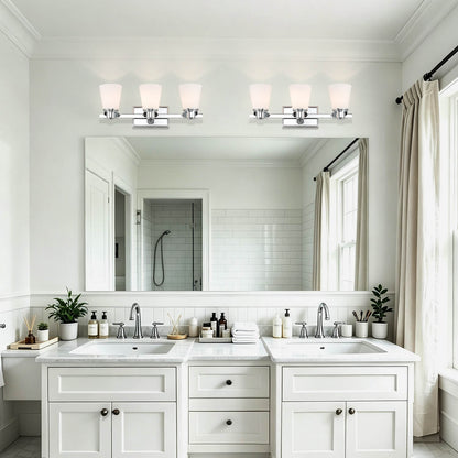 Modern Chrome 3-Light Vanity Fixture XB-W220-3-CH