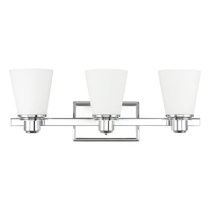 Modern Chrome 3-Light Vanity Fixture XB-W220-3-CH