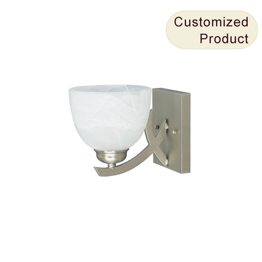 2025 Industrial Style Farmhouse Iron Glass Blow Decorative Wall Sconce Light Interior Wall Lamp For Living Room Bedroom Hallway XB-W630-1-BN