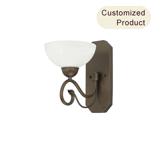 Custom Competitive Price Wrought Iron Wall Sconces Industrial Wall Lights Vintage Wall Lamp for Foyer Hallway Porch Courtyard XB-W708-1-DB